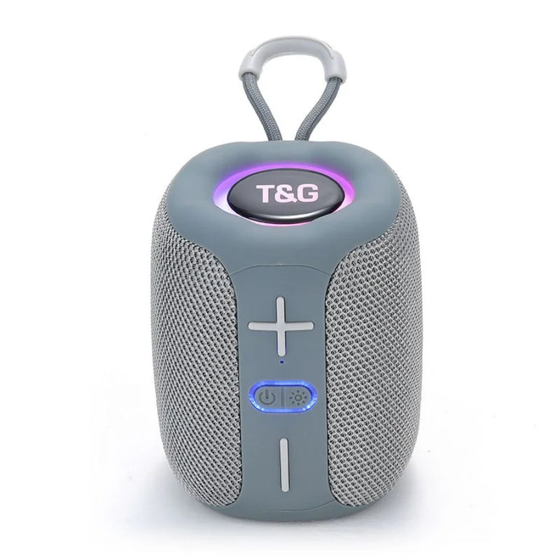 CAIXA DE SOM 8W Bluetooth Speaker, LED Halo Light, 1200mAh Rechargeable Battery