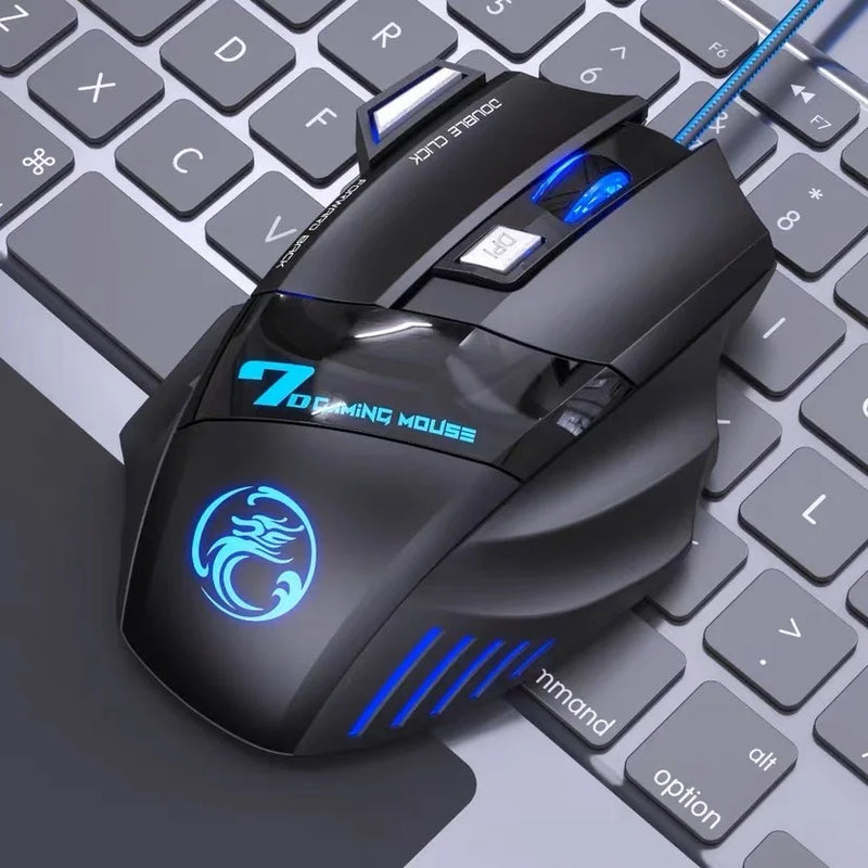 Mouse gamer para jogo computador 3200dpi com LED