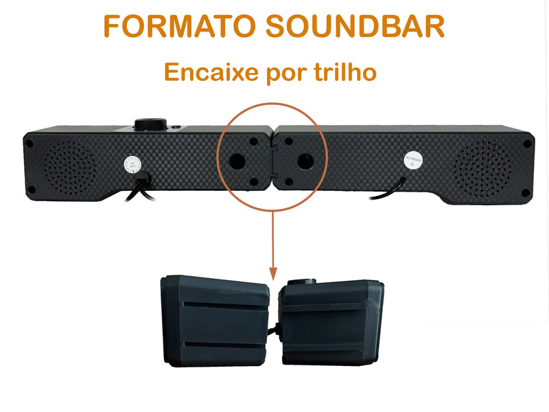 Caixa Som Caixinha Pc Computador Notebook Potente Led Rgb P2