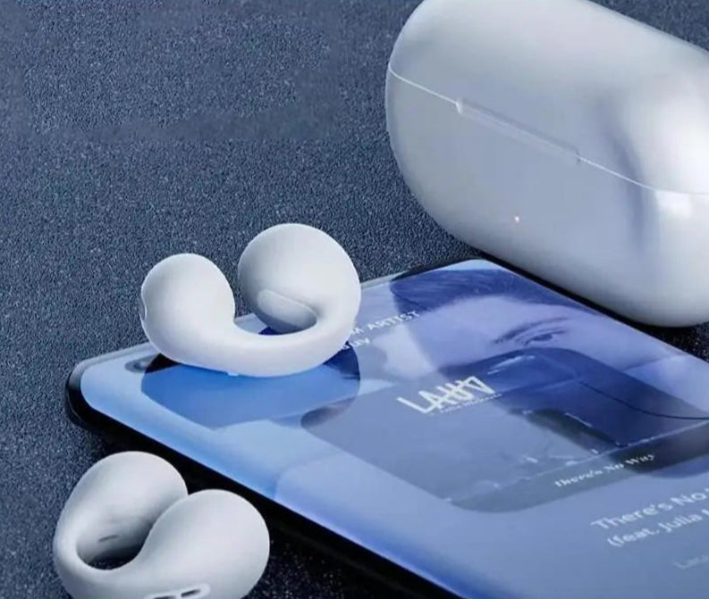 Fone de ouvido sem fio Bluetooth de condução óssea/Frete Grátis