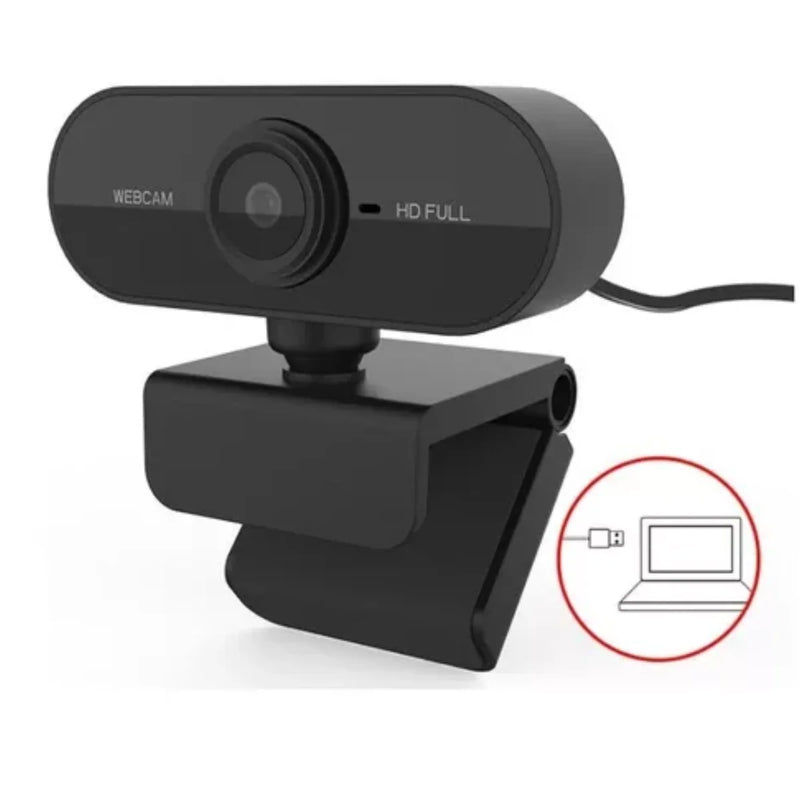 Webcam 1080p Full Hd Câmera Computador Microfone W18