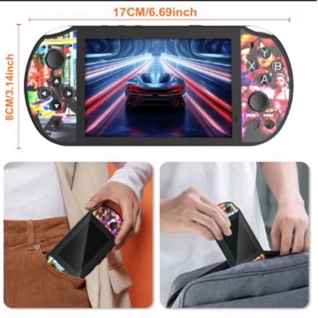 Mini Portable Video Game Console Q3 With PS1 Games, Portable Flats