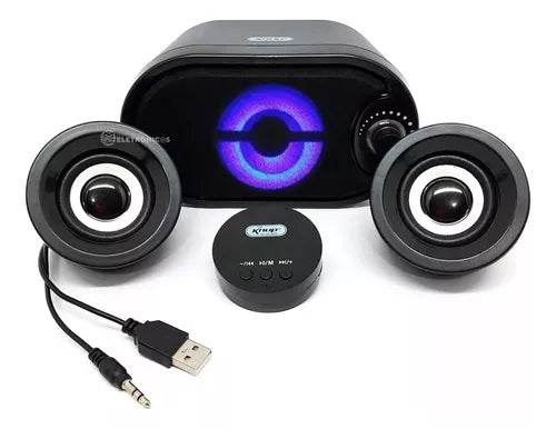 Caixa de Som Portátil com Subwoofer Potente para PC e Notebook