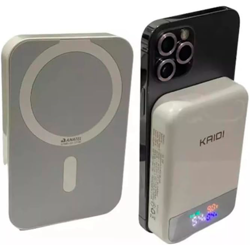 Carregador Por Indução Portatil Power Bank Magnético