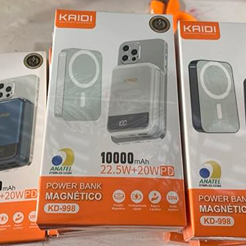 Carregador Por Indução Portatil Power Bank Magnético