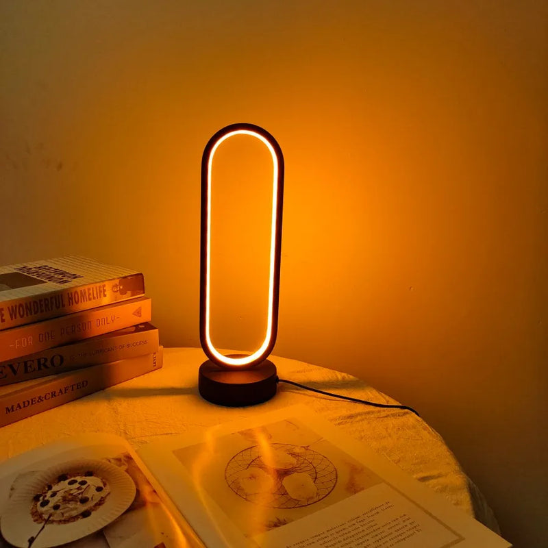 Lâmpada de quarto Anel Lâmpada Sala de estar Três cores de Escurecimento