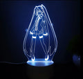 Luminária LED Luz Noturna Sala  Anime Hatsune Miku