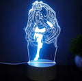 Luminária LED Luz Noturna Sala  Anime Hatsune Miku