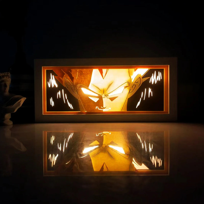 Caixa de Decoração estilo anime Dragon ball com controle remoto