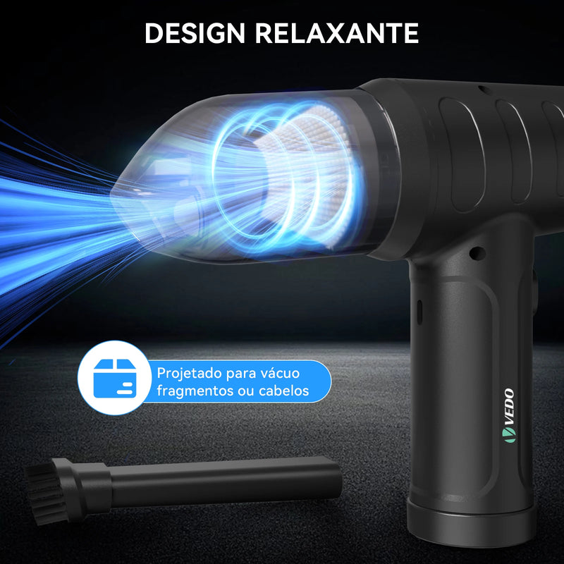 Aspirador De Pó sem fio portátil recarregável 2 em 1 55000 RPM