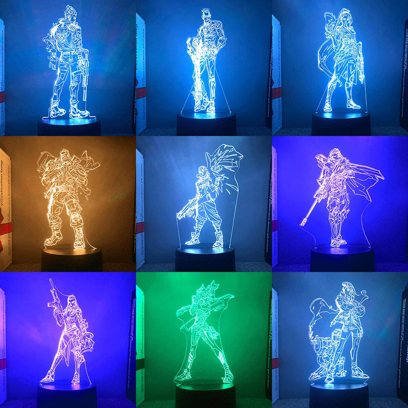 Lâmpada Led Para Decoração 23Modelos Figura 3d