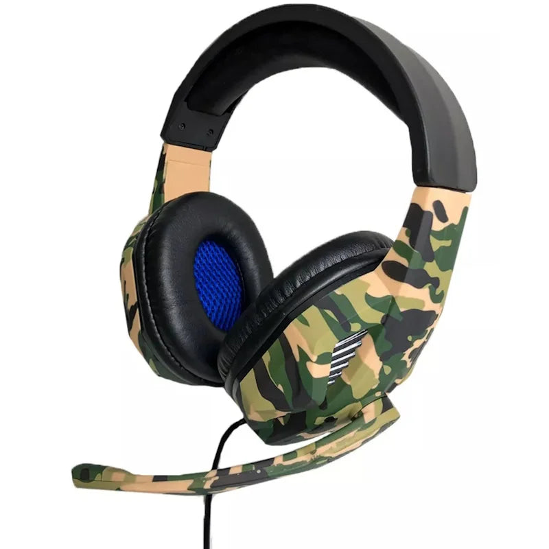 Camouflage Gamer Headset With Mic PS4 Xbox One Series PC