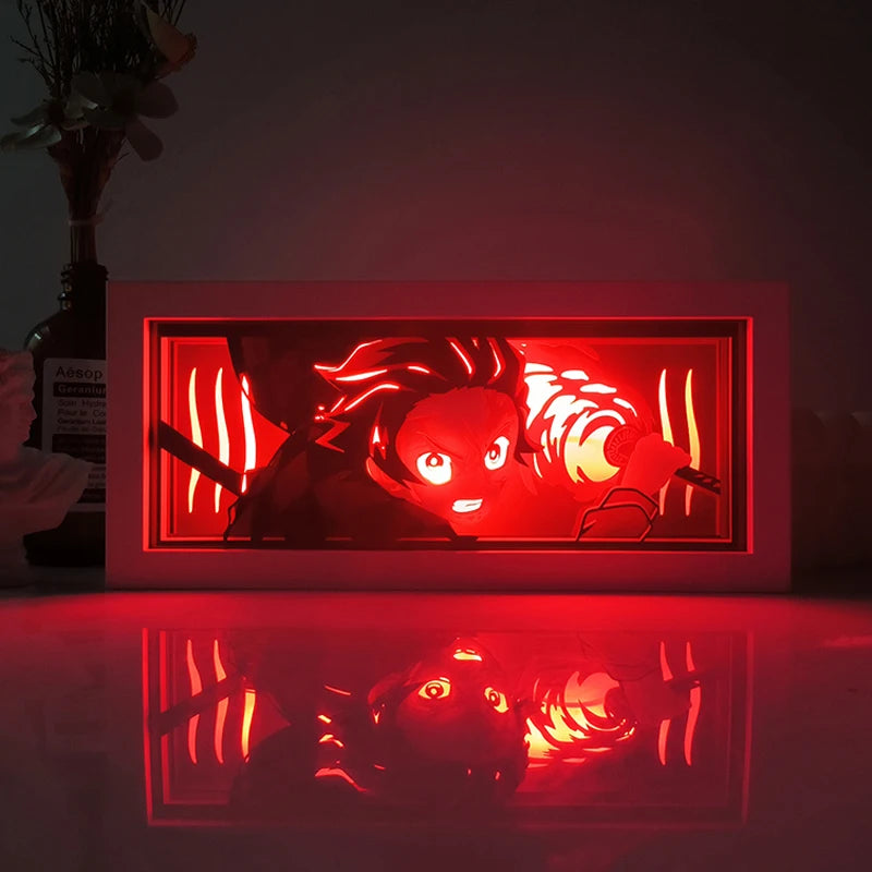 Caixa de Decoração estilo anime Dragon ball com controle remoto