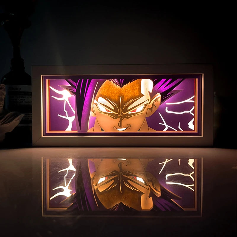 Caixa de Decoração estilo anime Dragon ball com controle remoto