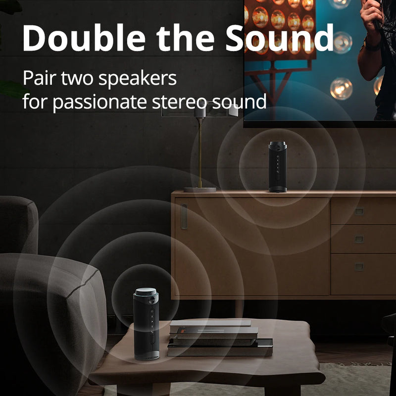 Tronsmart T7 Speaker Caixa de som portátil Bluetooth com som surround de 360 graus
