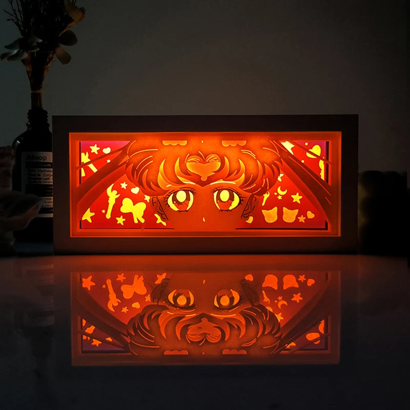 Caixa de Decoração estilo anime Dragon ball com controle remoto