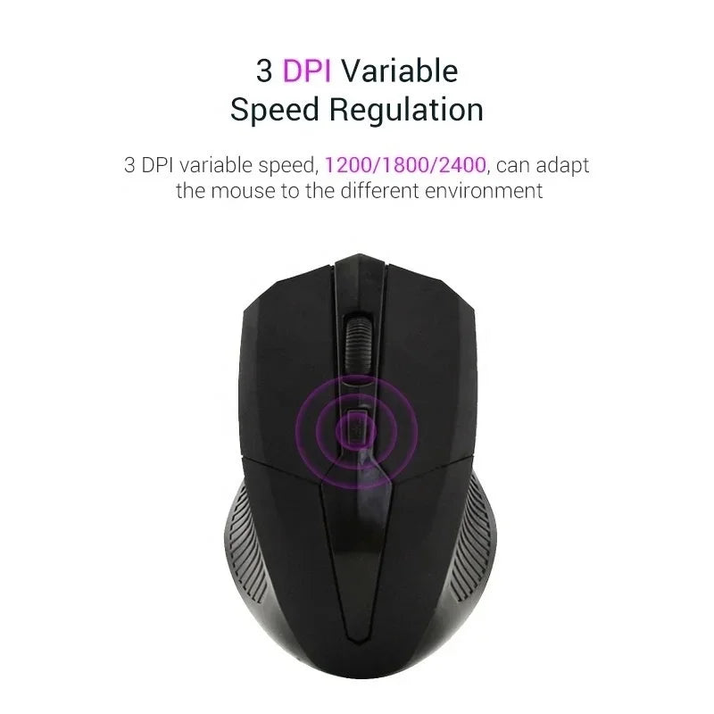 Mouse Sem Fio Para Notebook Pc Gamer Usb Optico G10