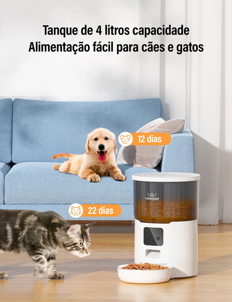 Alimentador Automático para Gatos Pet Smart WiFi