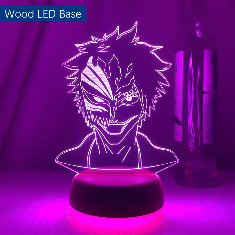 Lâmpadas para Decoração de Quarto Luz Noturna Anime Bleach