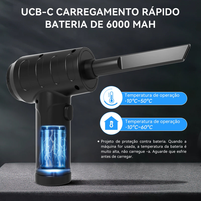 Aspirador De Pó sem fio portátil recarregável 2 em 1 55000 RPM