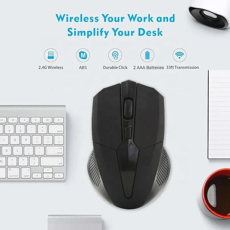 Mouse Sem Fio Para Notebook Pc Gamer Usb Optico G10