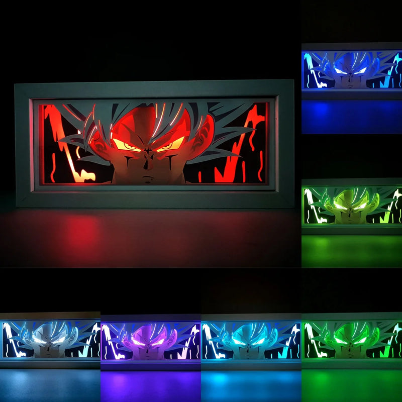 Caixa de Decoração estilo anime Dragon ball com controle remoto