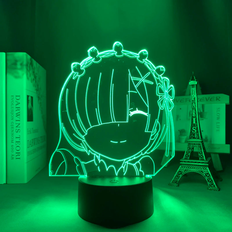 Lâmpada de anime Re Zero para decoração