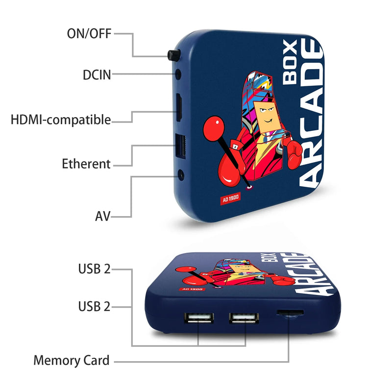 Console de videogame Arcade Box para PS1/DC/N64 50000+Jogos