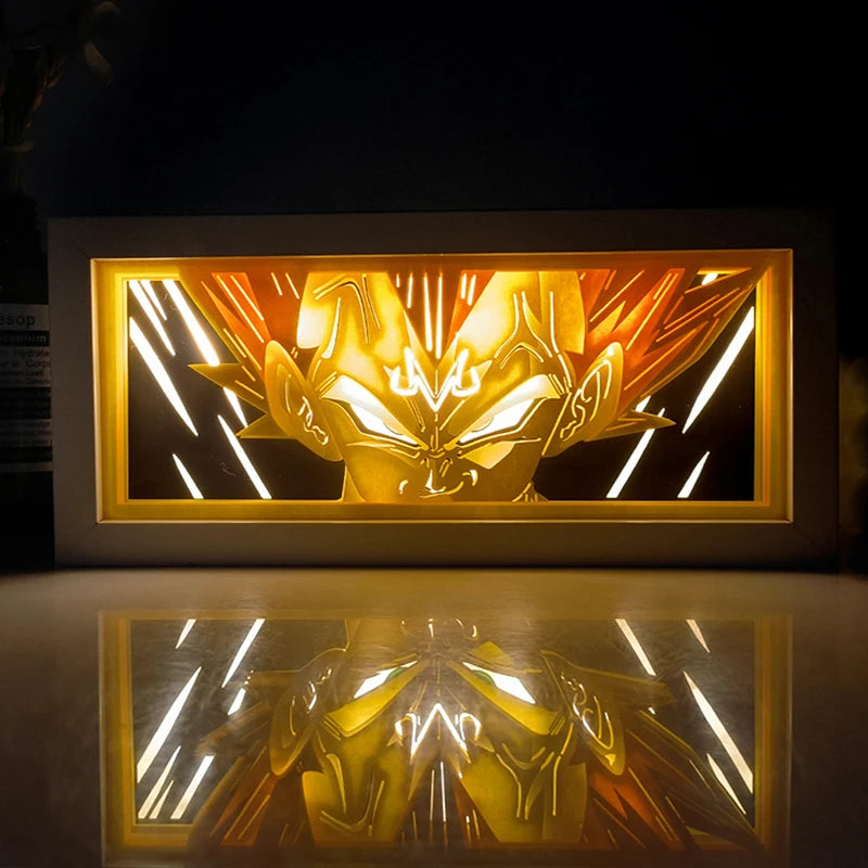 Caixa de Decoração estilo anime Dragon ball com controle remoto