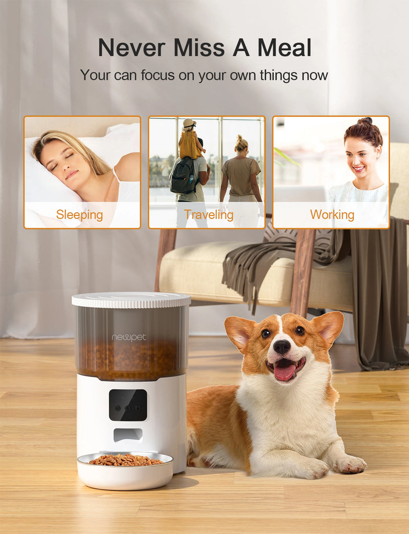 Alimentador Automático para Gatos Pet Smart WiFi