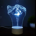 Luminária LED Luz Noturna Sala  Anime Hatsune Miku
