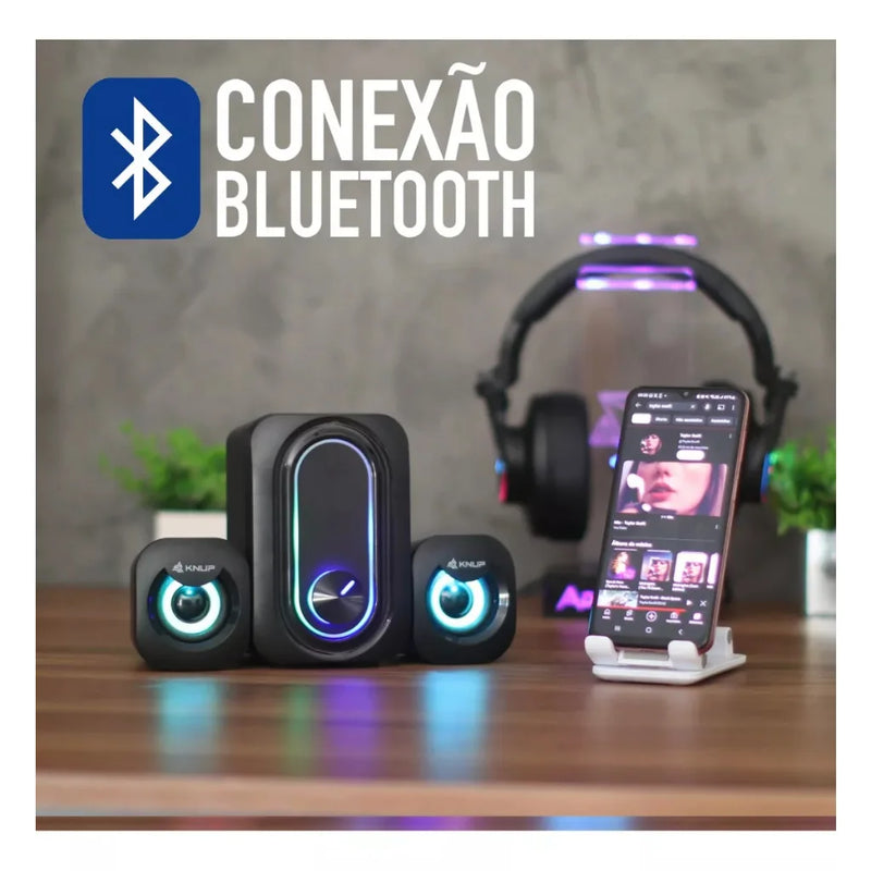 Caixa Som Bluetooth Boombox Amplificada Portátil Potente Graves Intensos