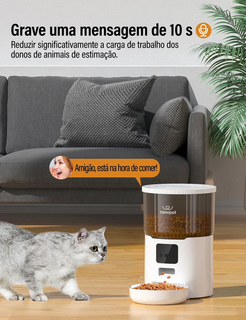 Alimentador Automático para Gatos Pet Smart WiFi