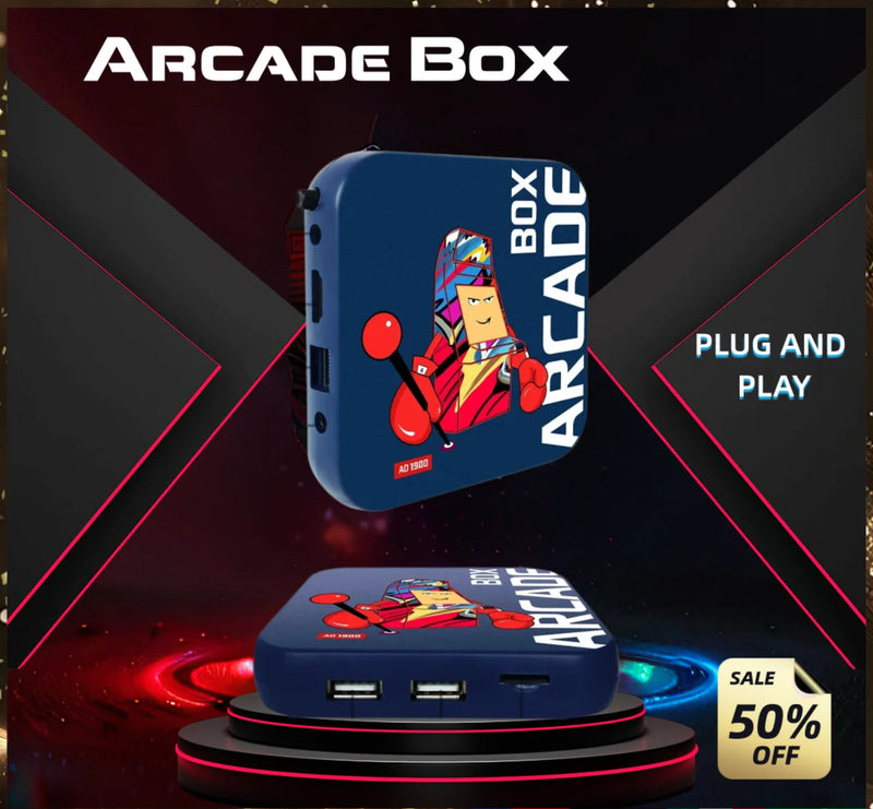 Console de videogame Arcade Box para PS1/DC/N64 50000+Jogos