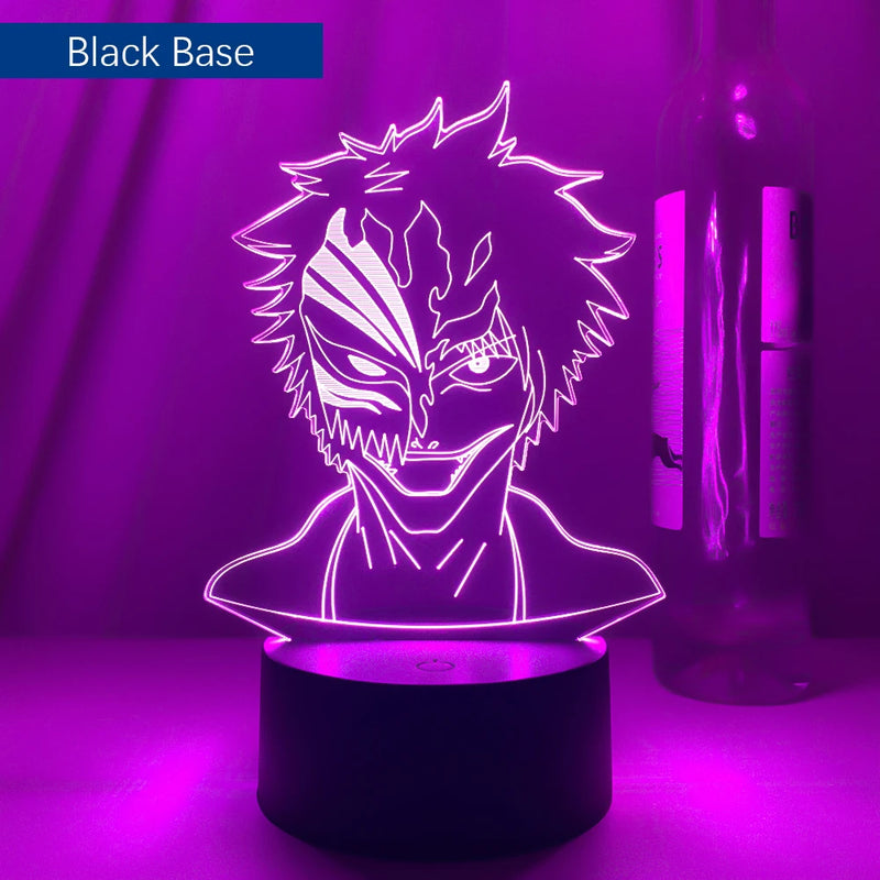 Lâmpadas para Decoração de Quarto Luz Noturna Anime Bleach