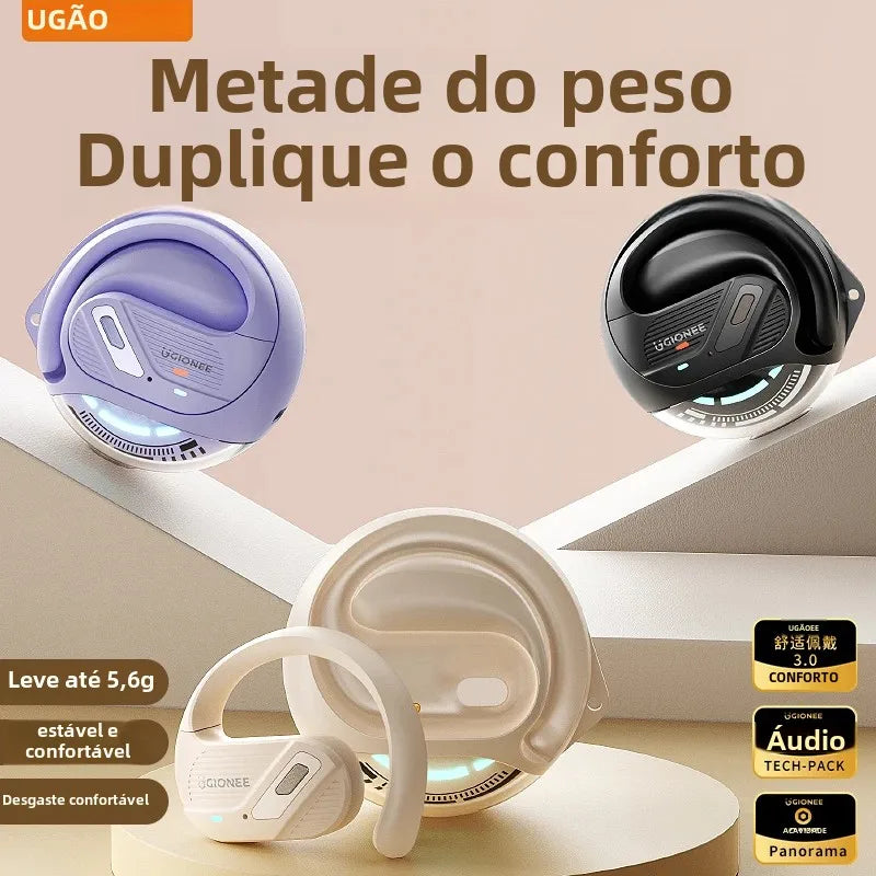 Fone de ouvido bluetooth com estojo de carga 5.3 Esportivos