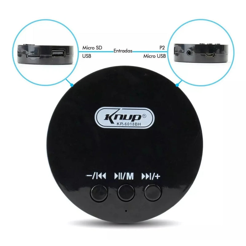 Caixa de Som Portátil com Subwoofer Potente para PC e Notebook