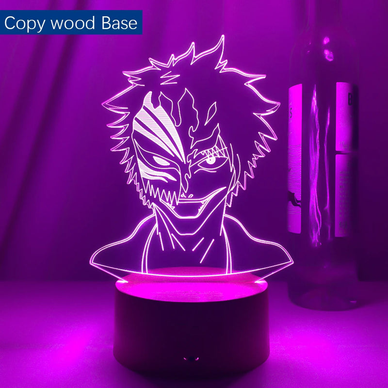 Lâmpadas para Decoração de Quarto Luz Noturna Anime Bleach