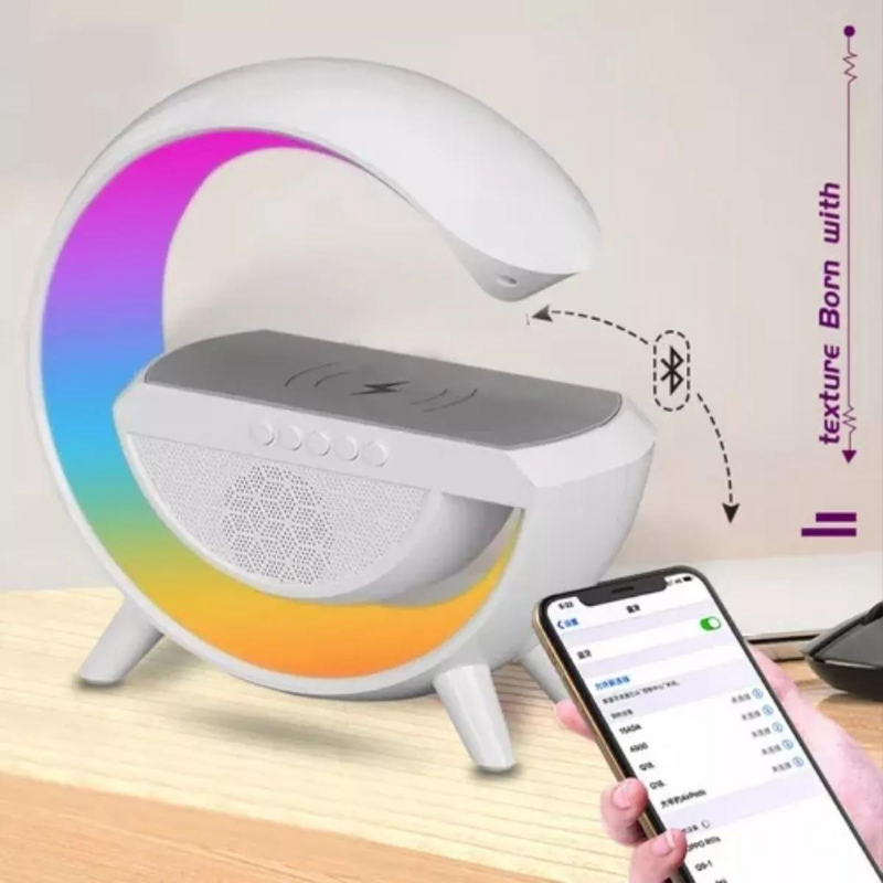 Luminária De Mesa G Speaker Smart Station Bluetooth C/ Som