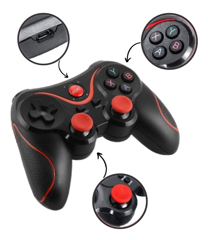 Controle Game Pad Joystick Jogos Bluetooth Celular Android