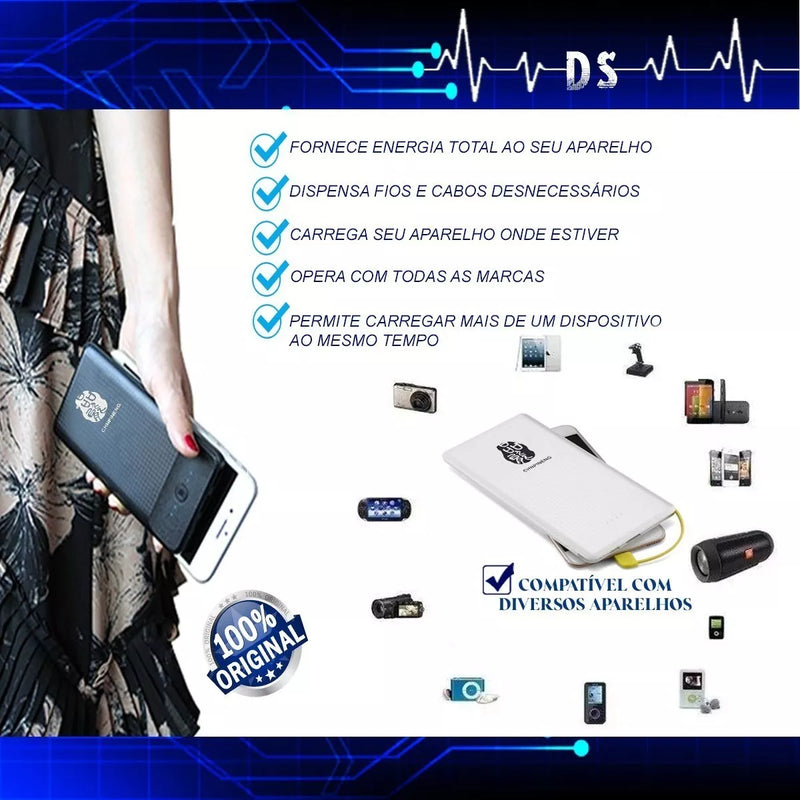 Bateria Externa Power Bank 10000mah Pn-951 Pineng
