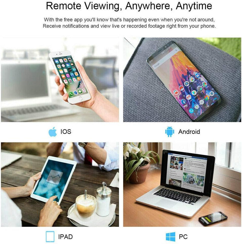 Babá Eletrônica Câmera Wifi Sem Fio Visão Noturna Microfone