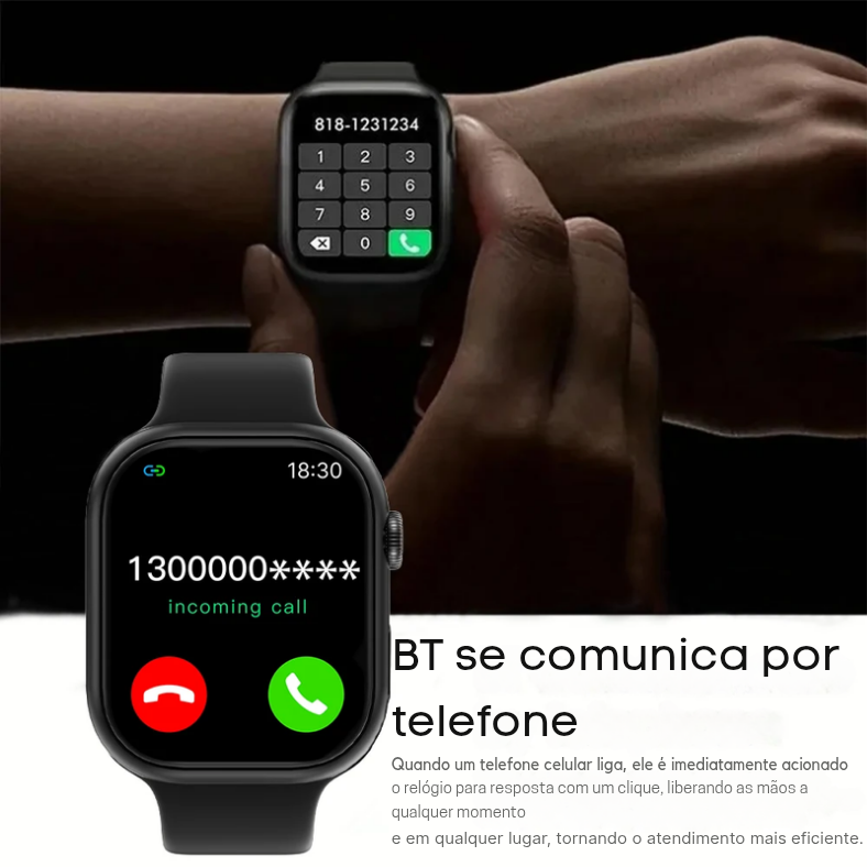 Novo relógio inteligente LAXASFIT com tela colorida