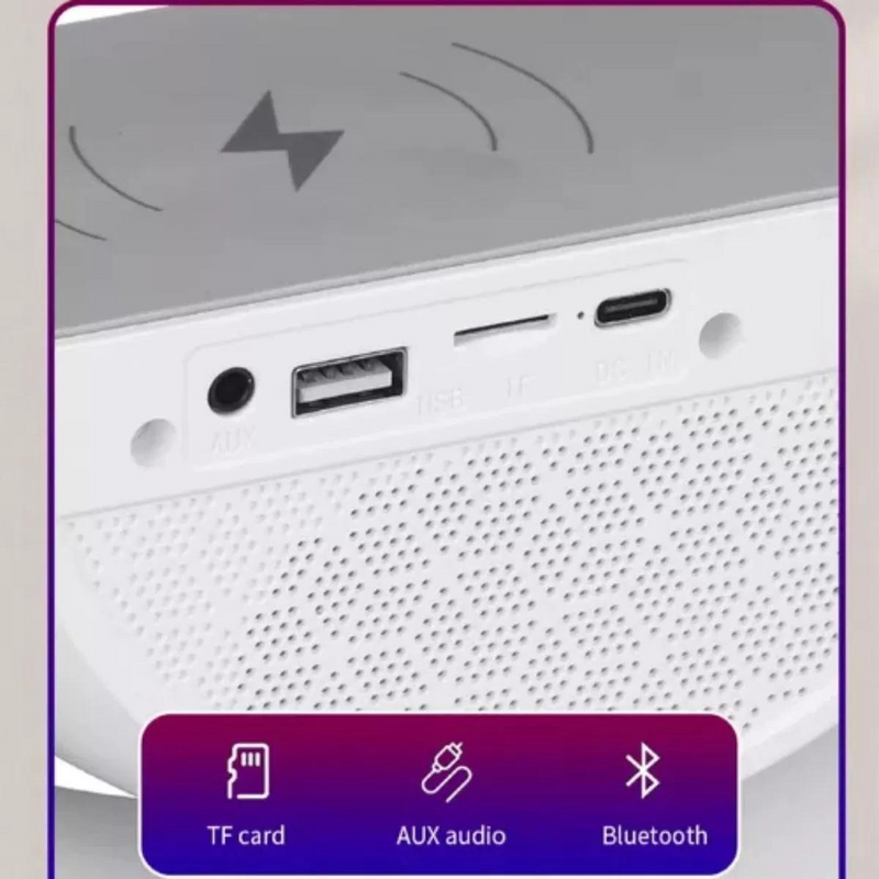 Luminária De Mesa G Speaker Smart Station Bluetooth C/ Som