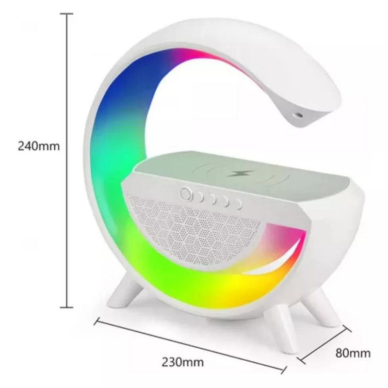 Luminária De Mesa G Speaker Smart Station Bluetooth C/ Som