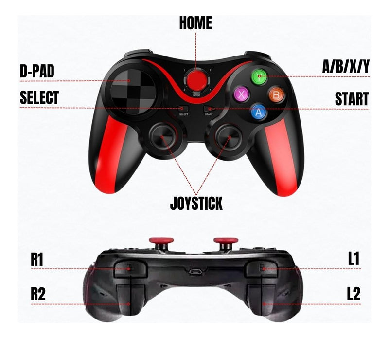 Controle Game Pad Joystick Jogos Bluetooth Celular Android