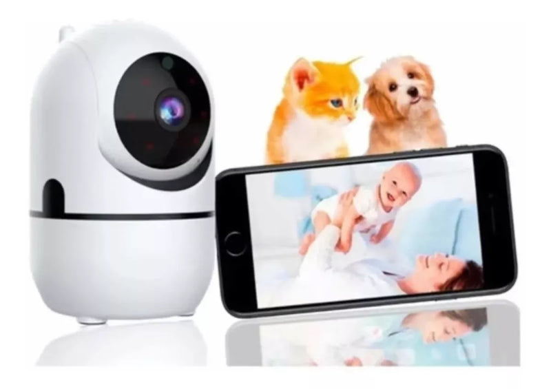 Babá Eletrônica Câmera Wifi Sem Fio Visão Noturna Microfone