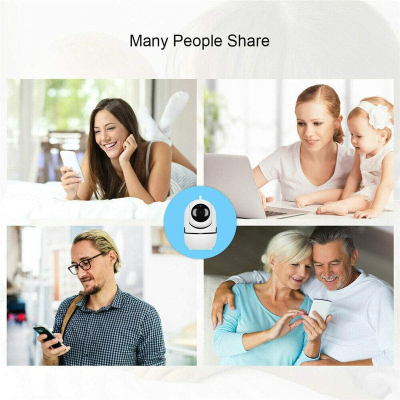 Babá Eletrônica Câmera Wifi Sem Fio Visão Noturna Microfone