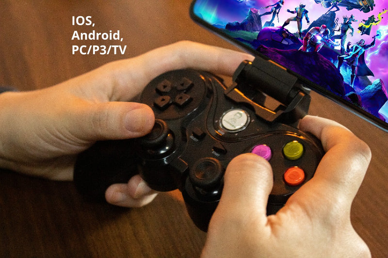 Controle Game Pad Joystick Jogos Bluetooth Celular Android