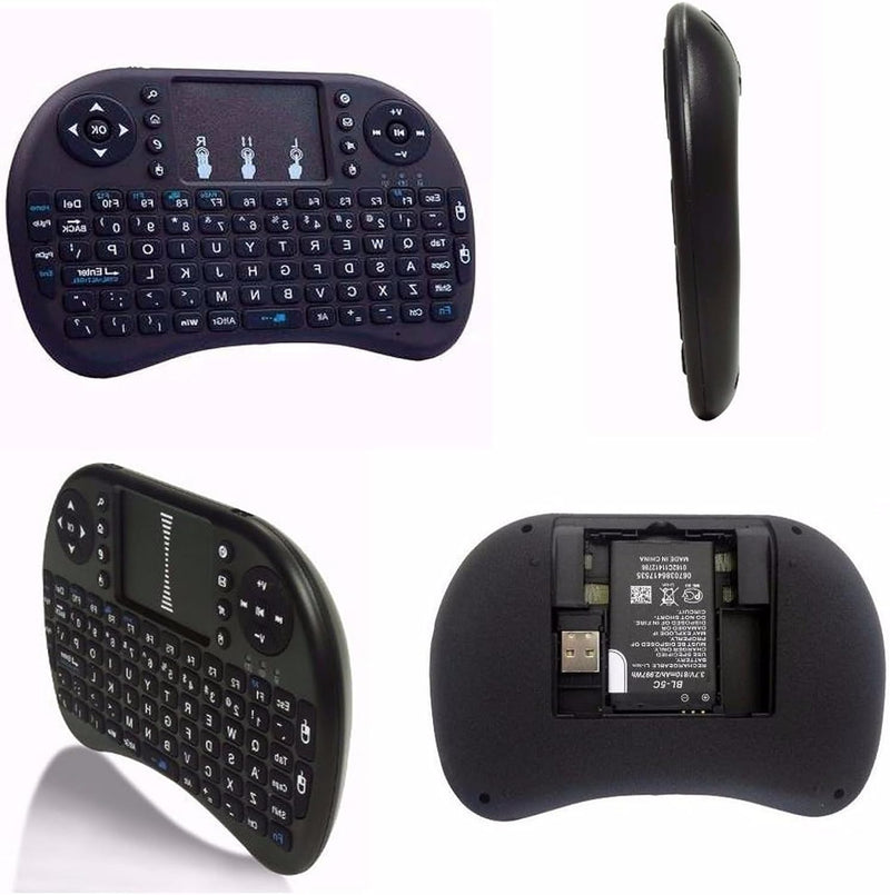 Mini Teclado Controle S/ Fio Touch Led Pc/note/gamer/tvsmart